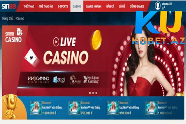 Cá cược casino Sin88